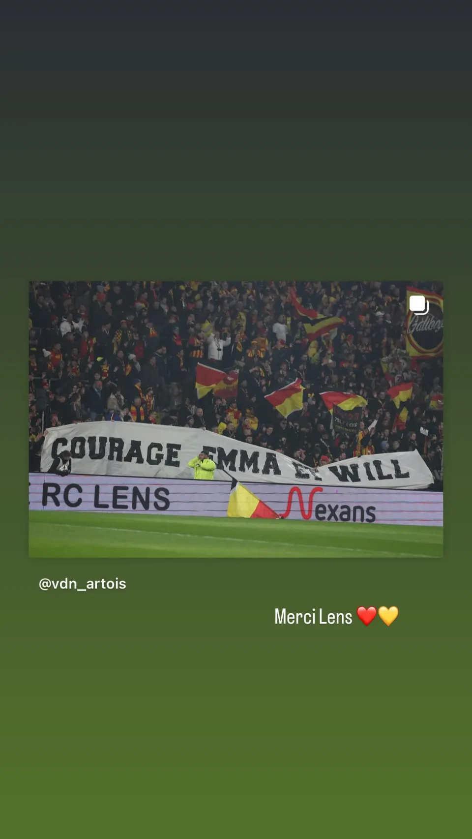 Emma Saunders touchée par le soutien des supporters du RC Lens