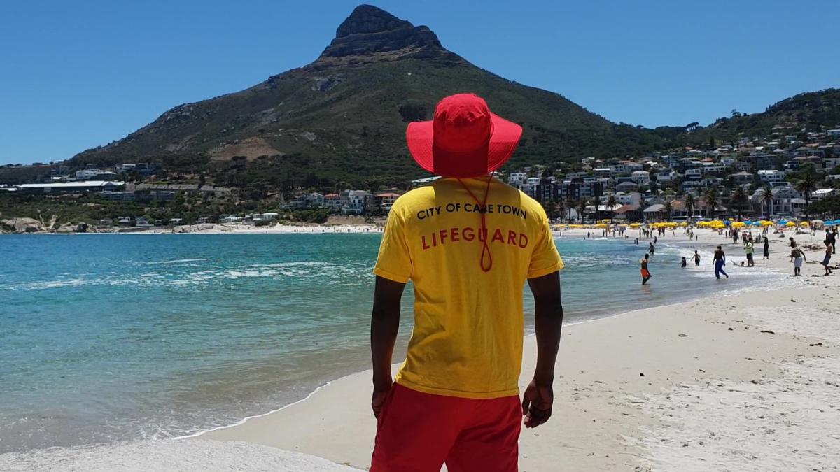 Lifeguards head to the beach