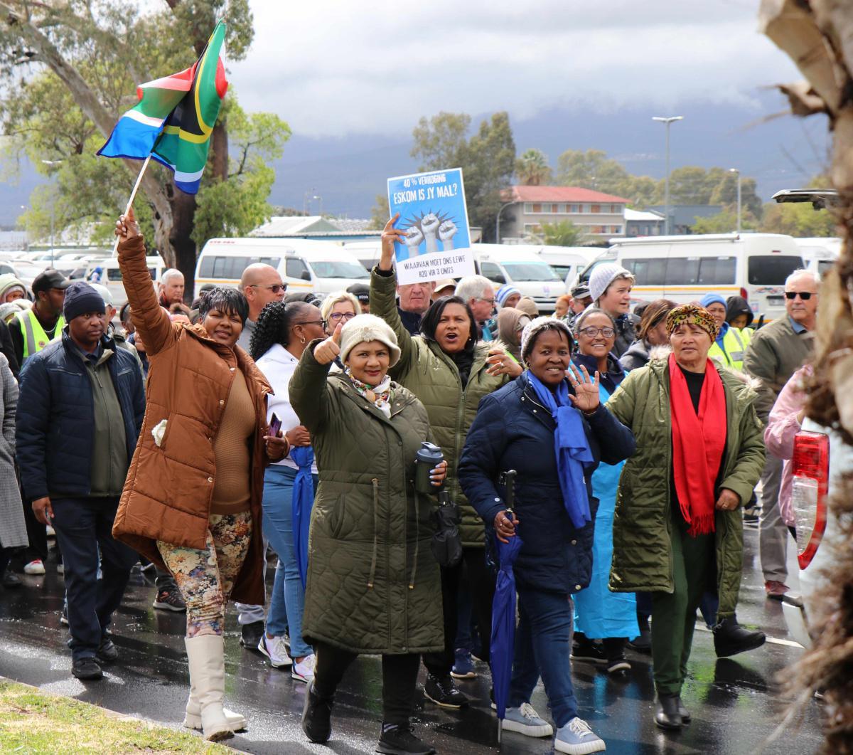 Drakenstein residents say no to Eskom’s proposed 40% electricity tariff hike