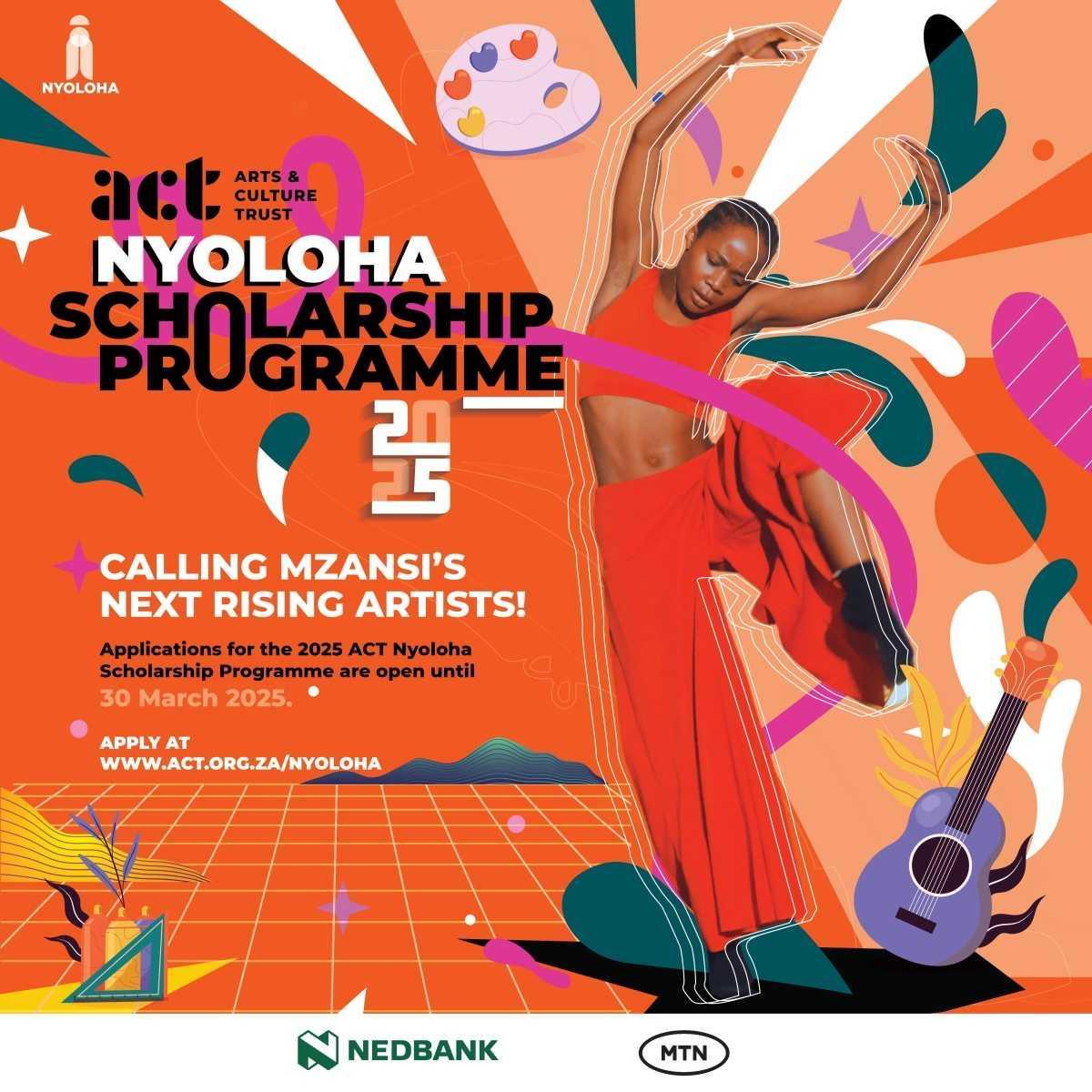 Young South African Artists Invited to Apply for the ACT Nyoloha Scholarship Programme 2025 Young South African Artists Invited to Apply for the ACT Nyoloha Scholarship Programme 2025