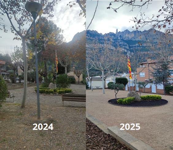 Finalitzen les obres de millora a la Plaça 11 de Setembre 