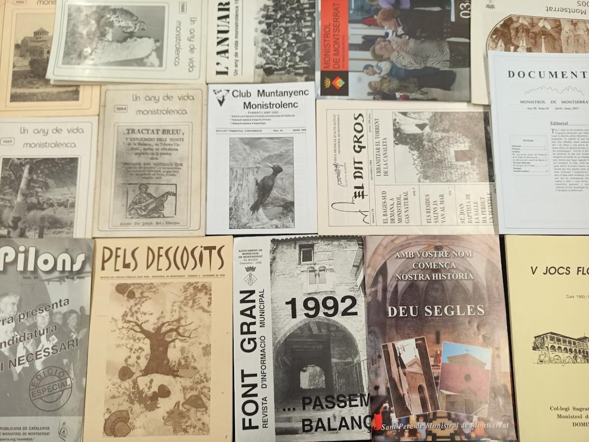 S'ingressen a l'Arxiu Municipal publicacions locals de Monistrol provinents de l'antiga Biblioteca Antoni Estatuet S'ingressen a l'Arxiu Municipal publicacions locals de Monistrol provinents de l'antiga Biblioteca Antoni Estatuet