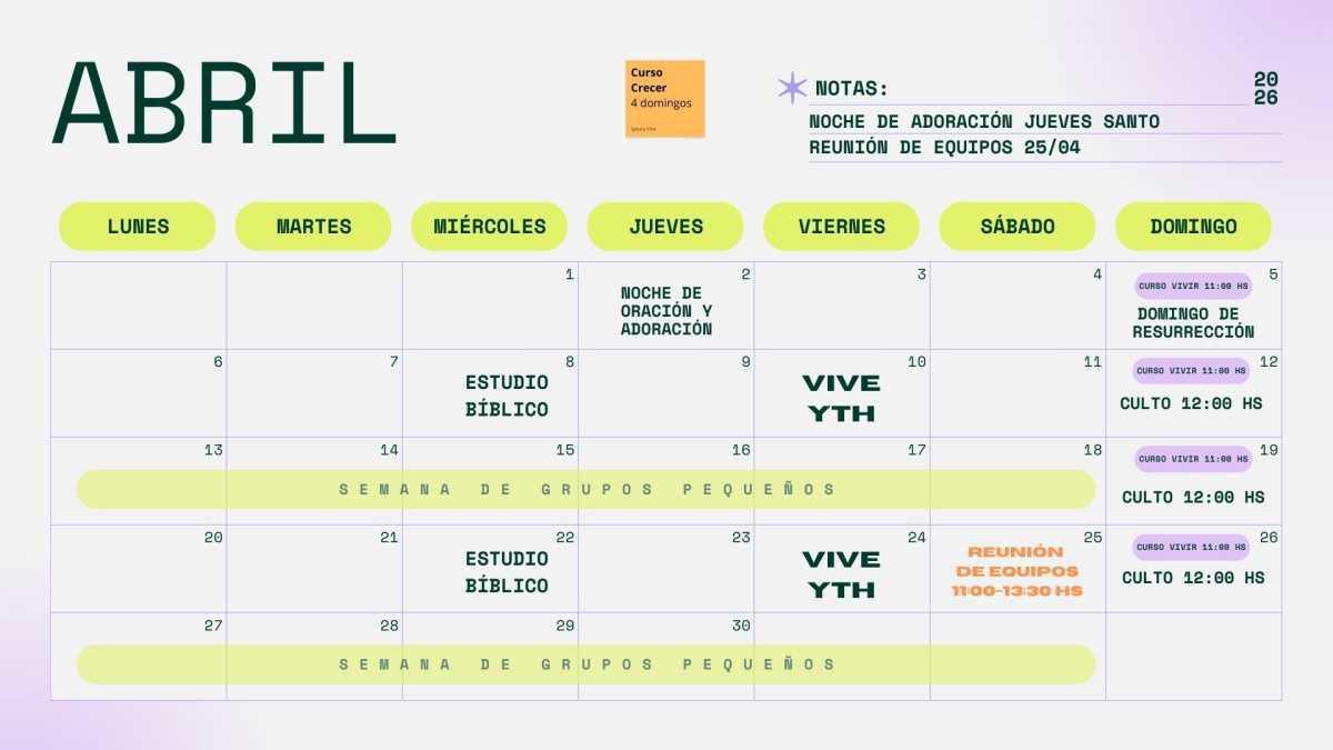 CALENDARIO ANUAL ACTIVIDADES