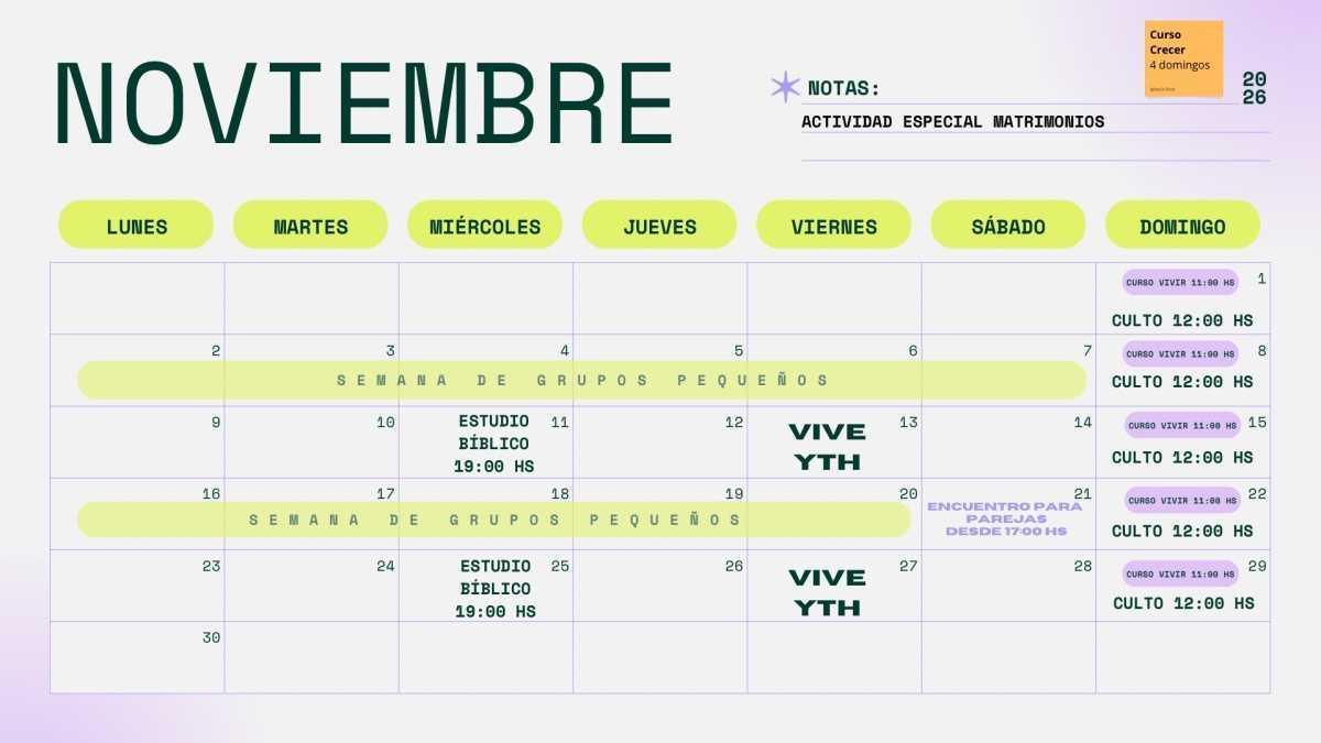 CALENDARIO ANUAL ACTIVIDADES