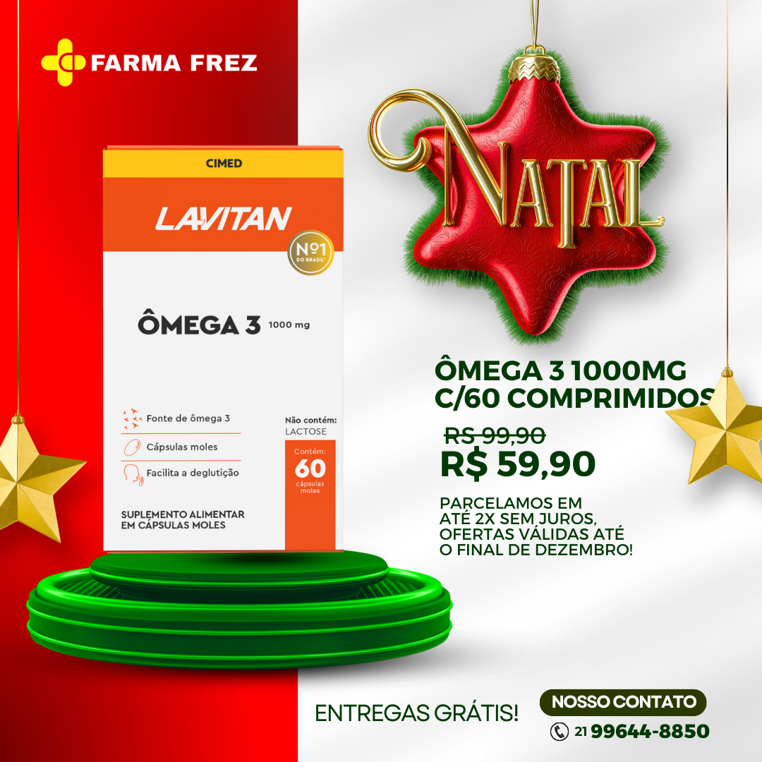 Suplemento composto de óleo de peixe(ômega 3) com formulação de altas concentrações de ácidos graxos.