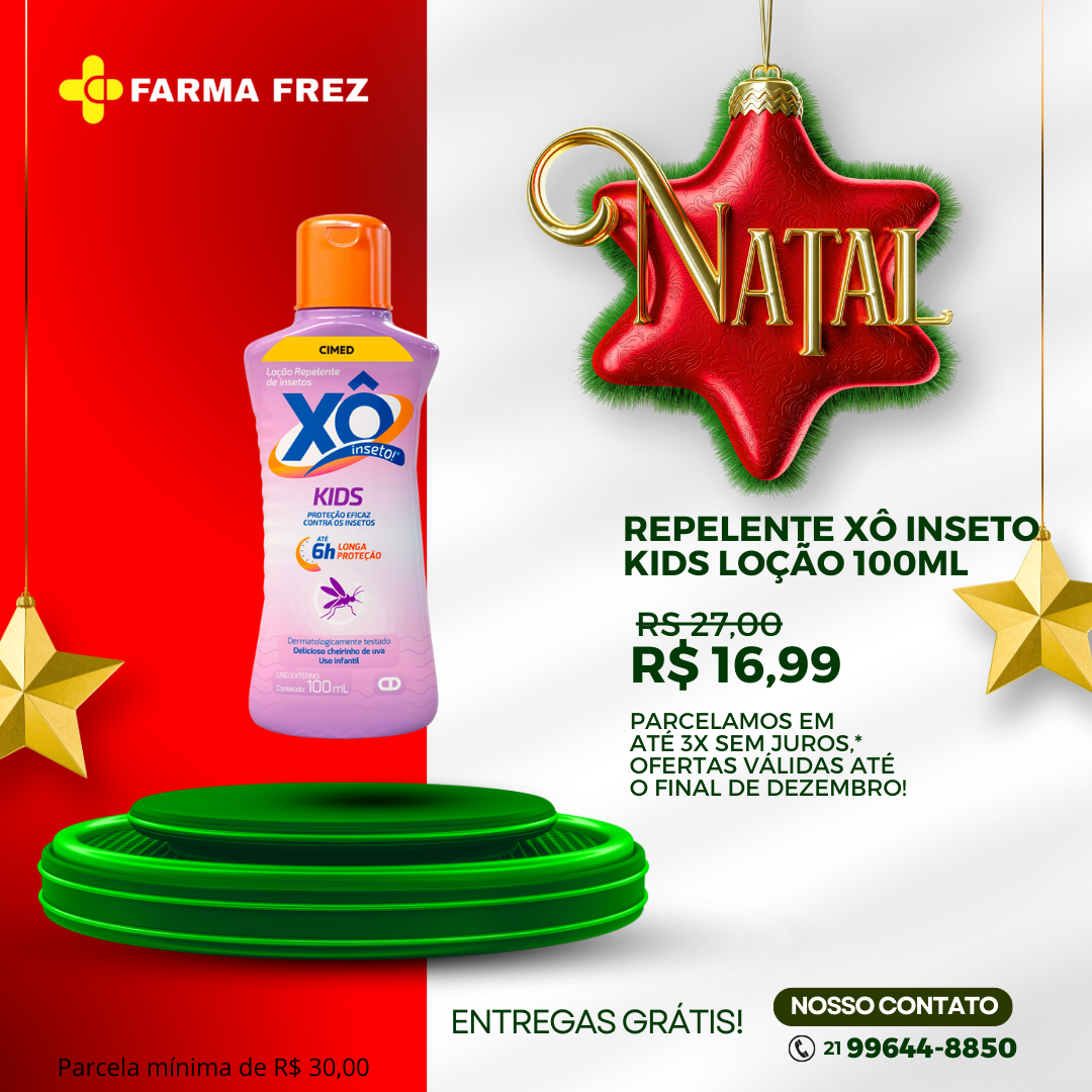 Repelente eficaz contra o Aedes aegypti, transmissor da dengue, zika, chikungunya, malária e febre amarela. Proteção de até 6 horas para crianças a partir de 2 anos. Com fragrância suave de uva.