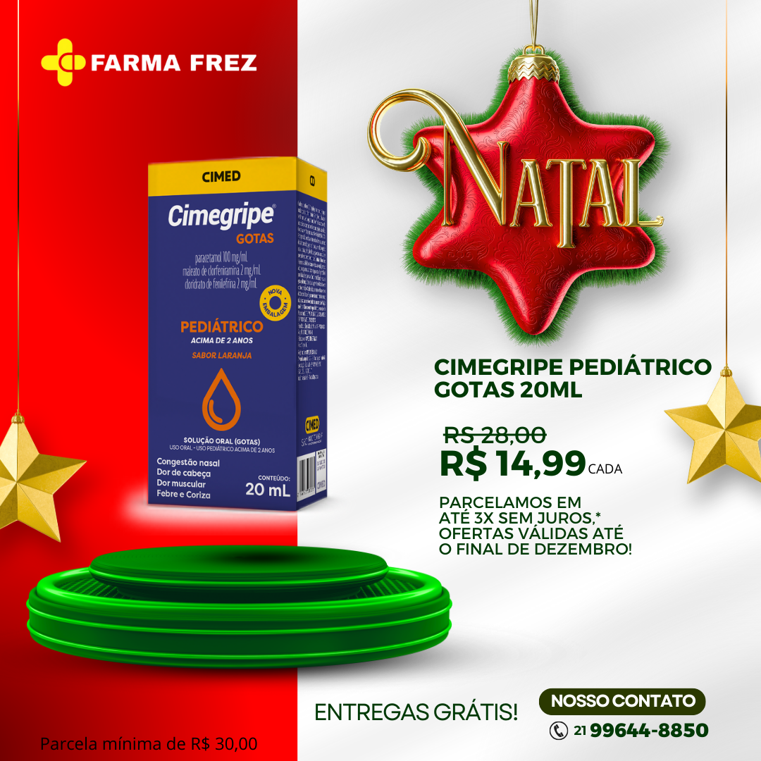 Indicação Indicado para o tratamento dos sintomas de gripes, resfriados, congestão nasal, coriza, cefaleia e dores musculares e demais sintomas presentes nos estados gripais.