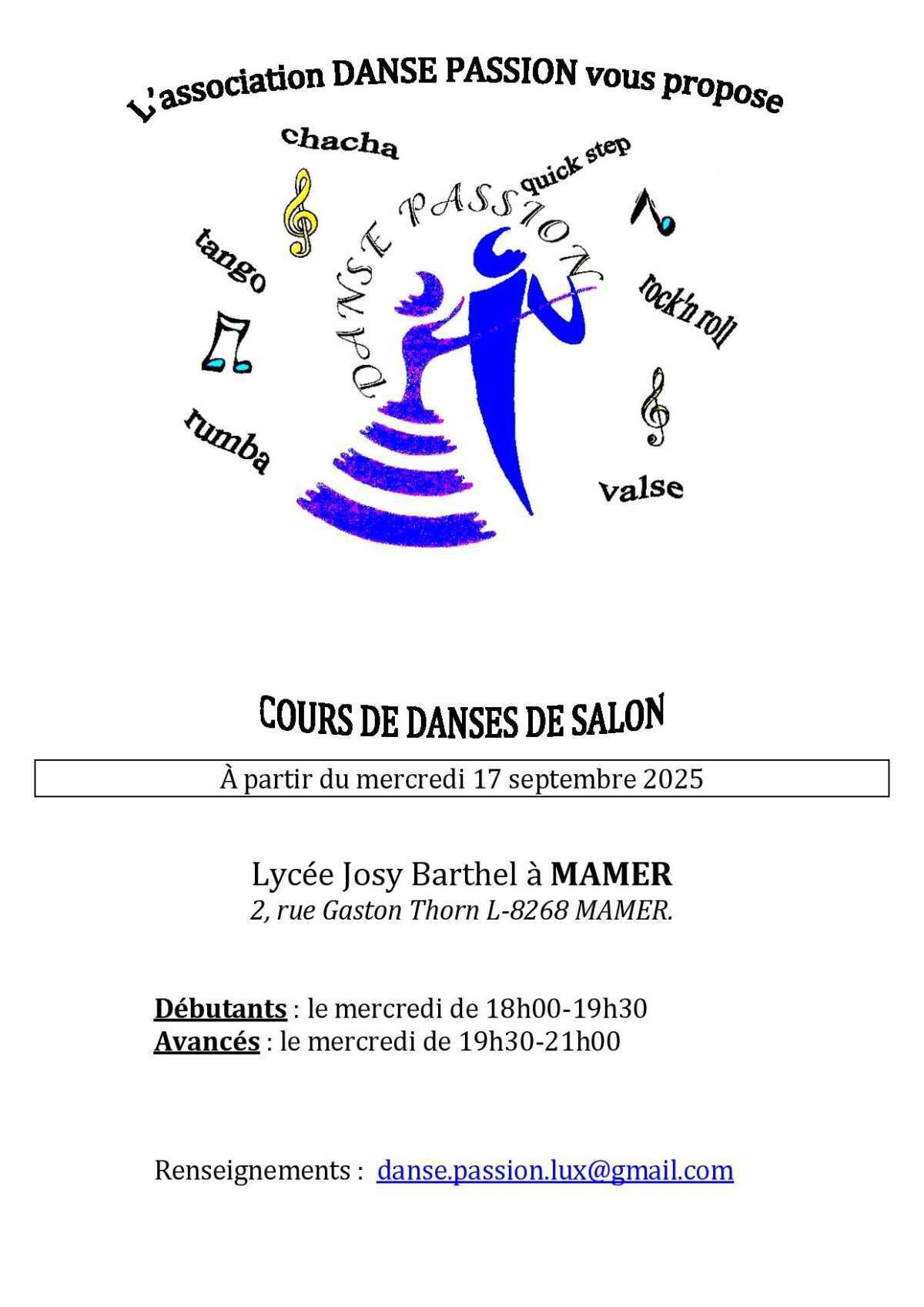 Danzcoursen zu Mamer Danzcoursen zu Mamer