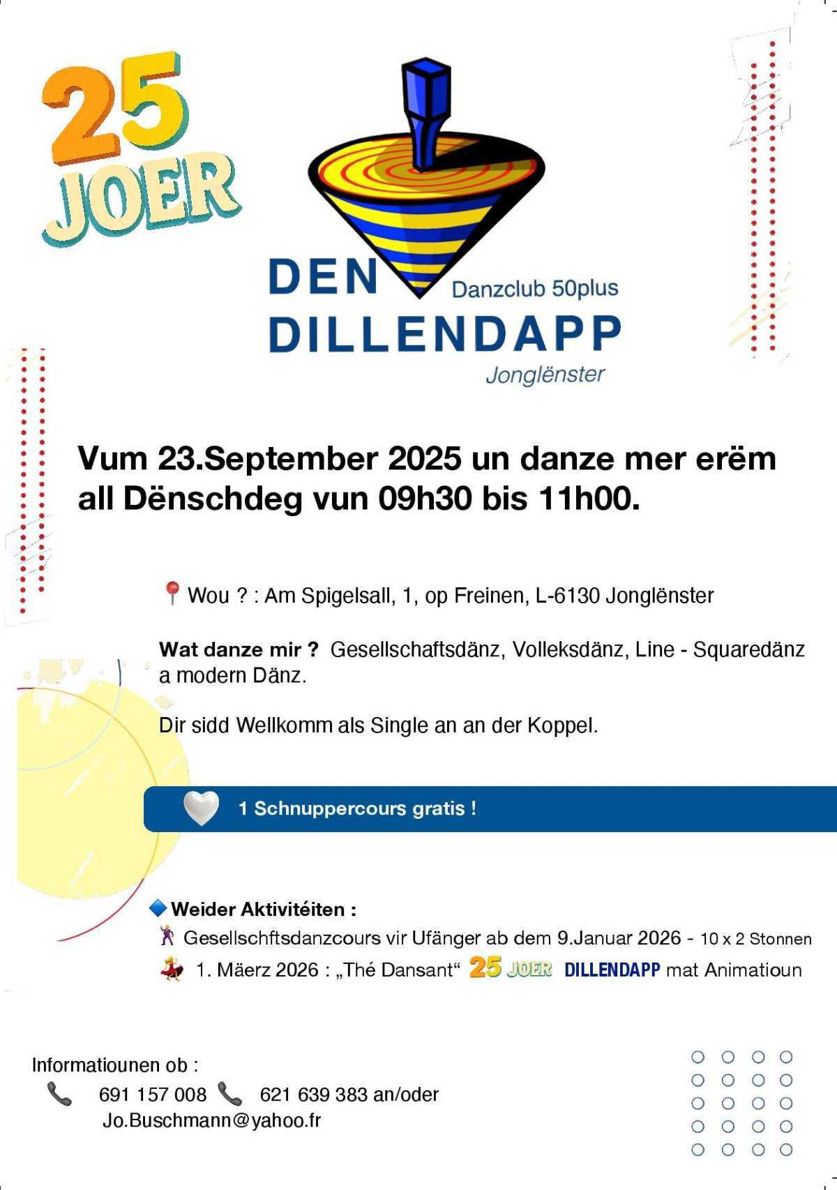 Den Danzclub 50plus Dillendapp Jonglënster