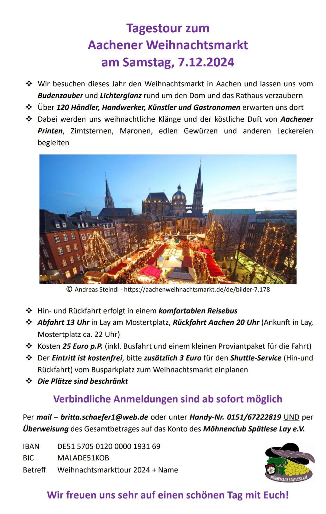 Möhnen Weihnachtsmarkt - Tour 