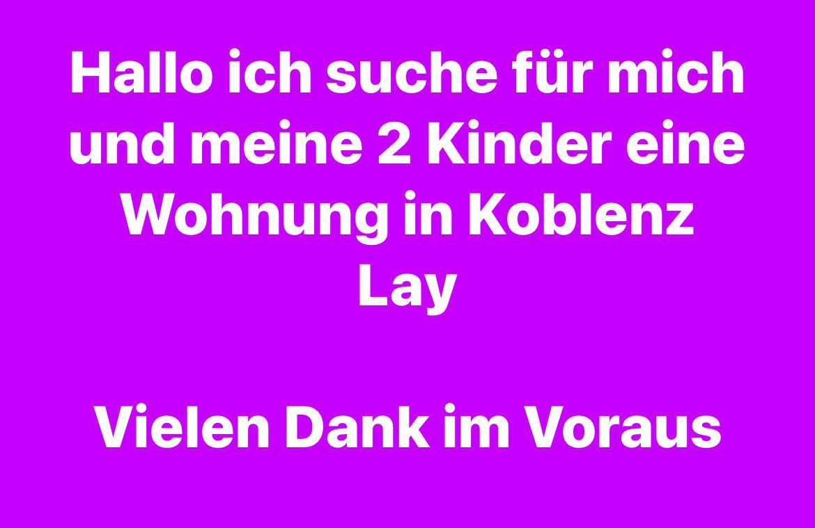 Dringend Wohnung gesucht 