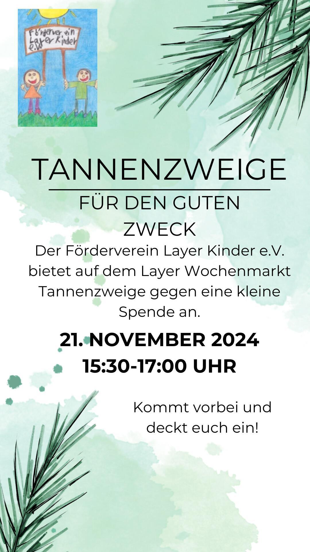 Tannenzweige für den guten Zweck