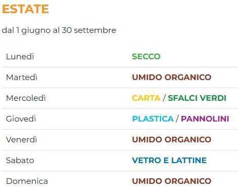 Calendario Utenze Domestiche
