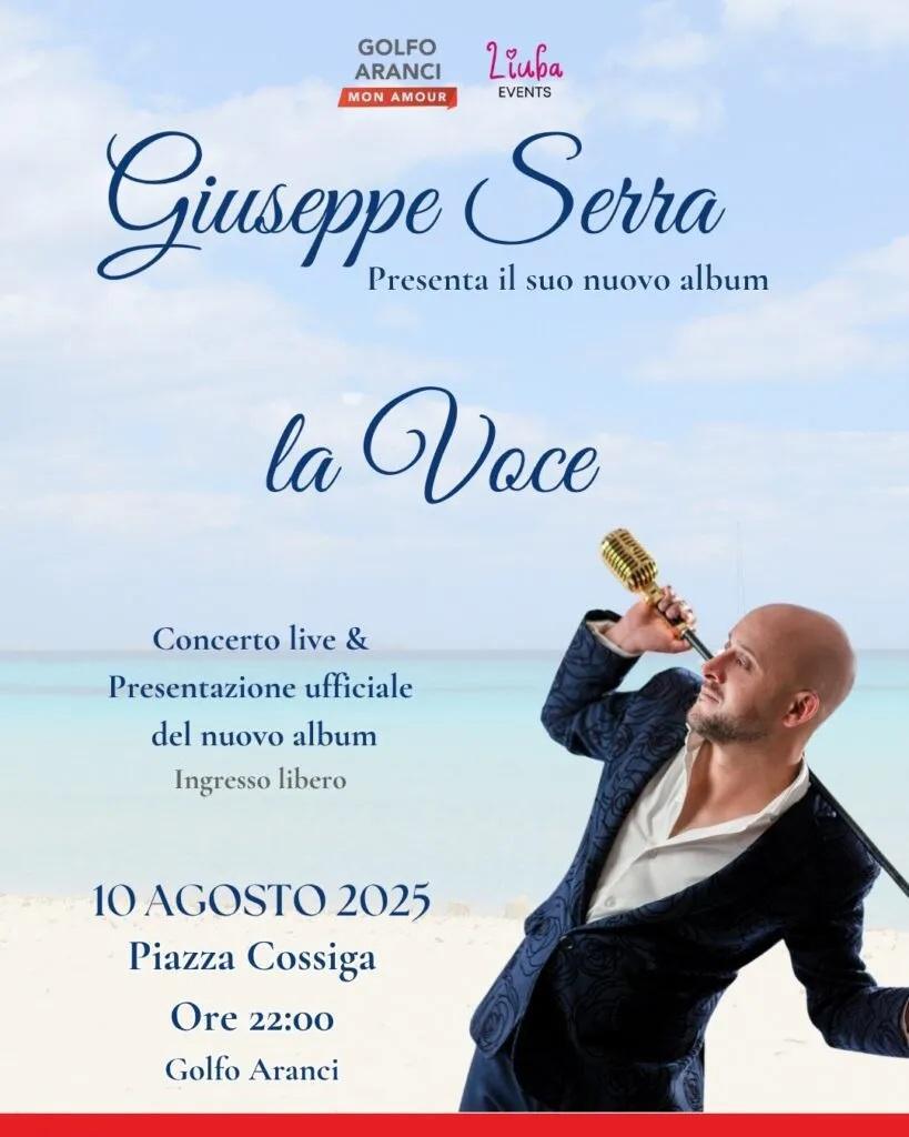 Giuseppe Serra presenta il suo nuovo album “La Voce” (start h. 22:00)