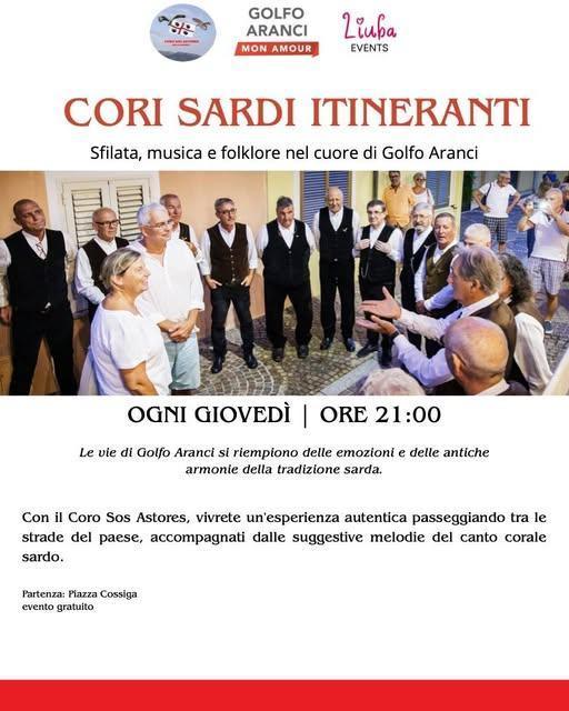 Cori Sardi Itineranti (dalle ore 21.00)