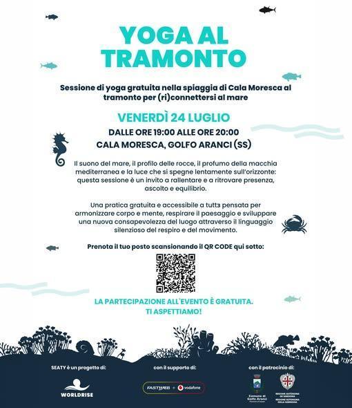 Yoga a Cala Moresca (dalle 19:00 alle 20:00)