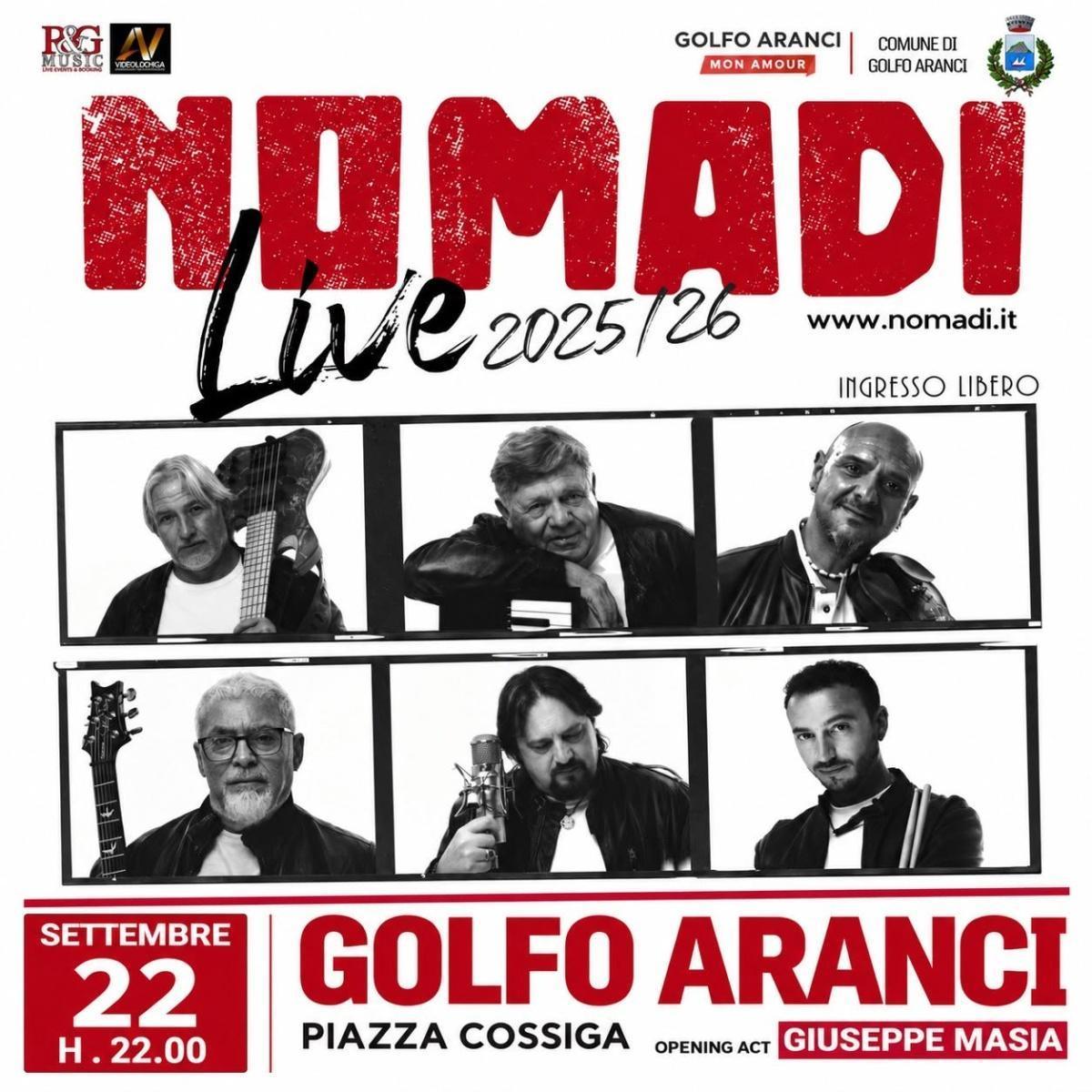 Nomadi Live (Inizio ore 22.00)