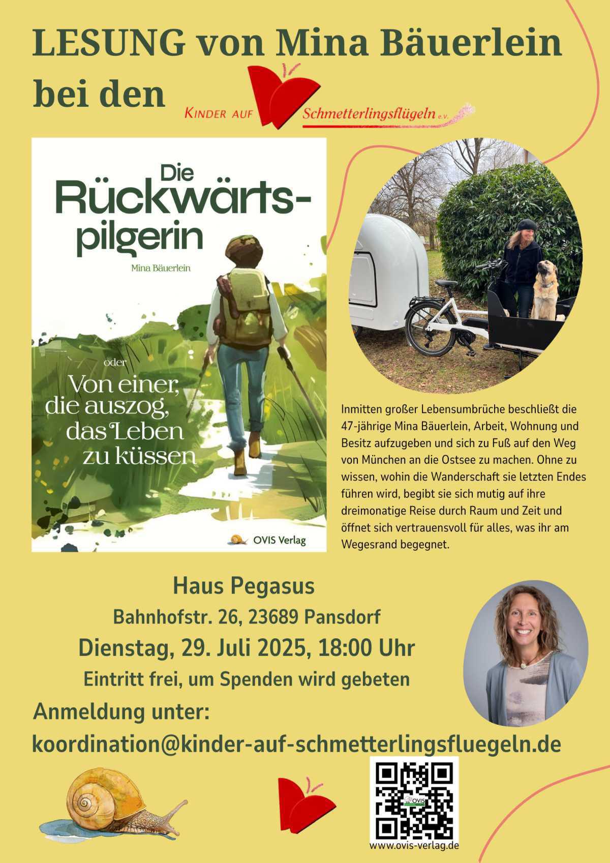 Lesung mit Mina Bäuerlein – Vom Loslassen und Aufbrechen
