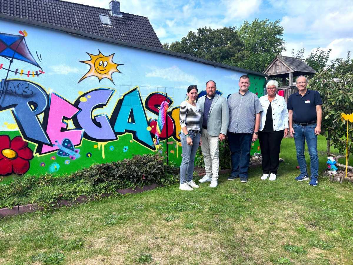 Kreispräsidentin Petra Kirner und Landrat Timo Gaarz zu Besuch