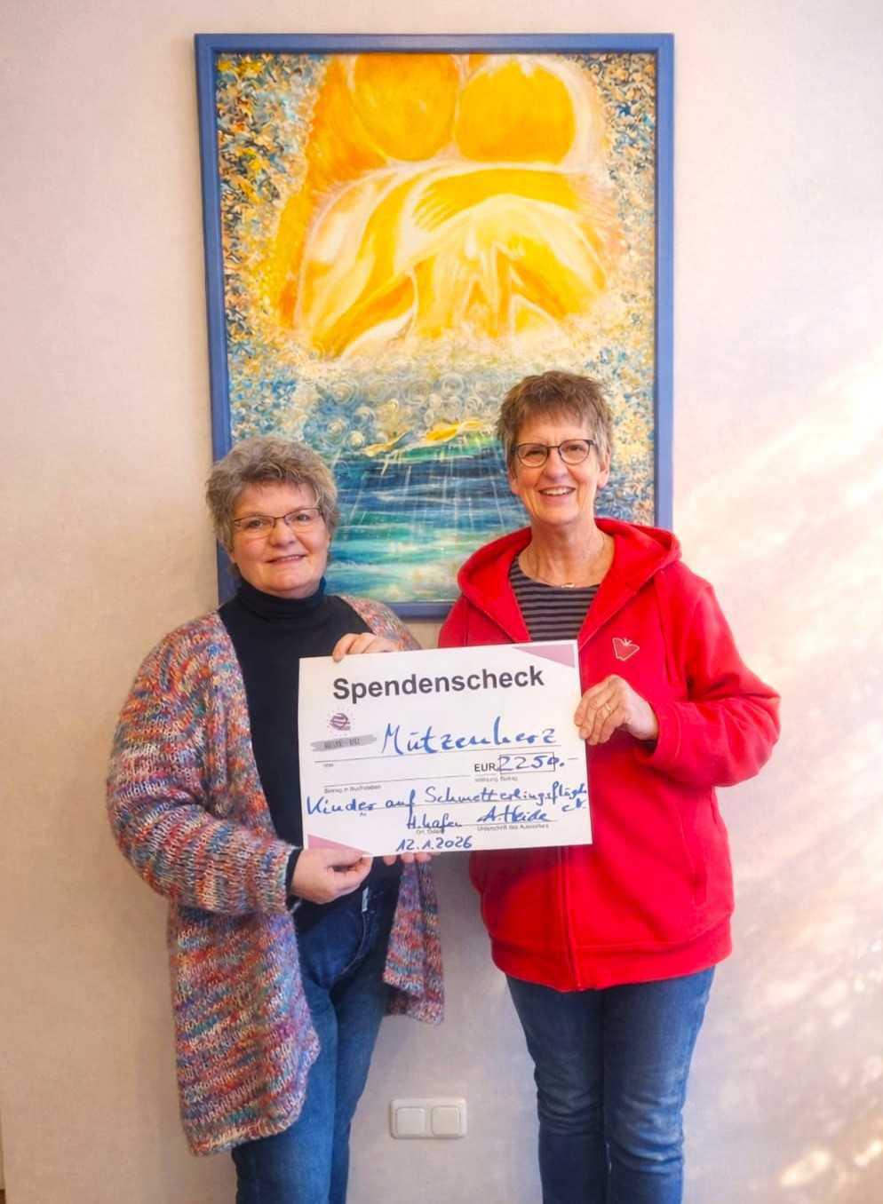 Beachtlicher Erlös beim Adventsmarkt von Mützenherz Beachtlicher Erlös beim Adventsmarkt von Mützenherz