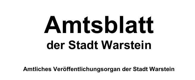 10. Amtsblatt 2026 der Stadt Warstein