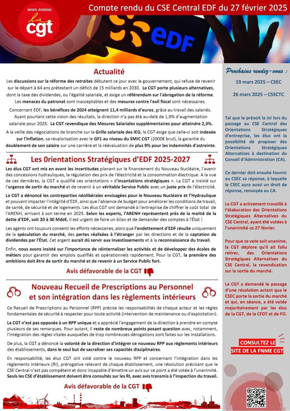 CR CSEC DU 27 FEVRIER 2025