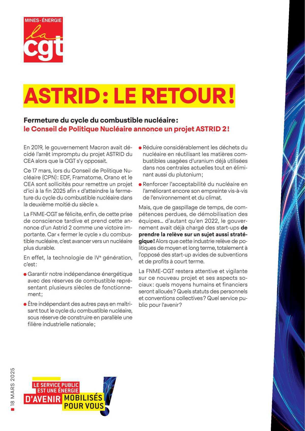 ASTRID le Retour