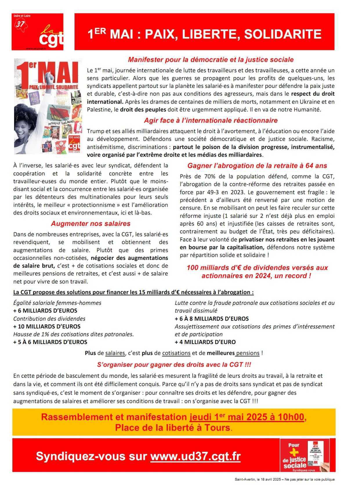 Manifestation du 1er Mai