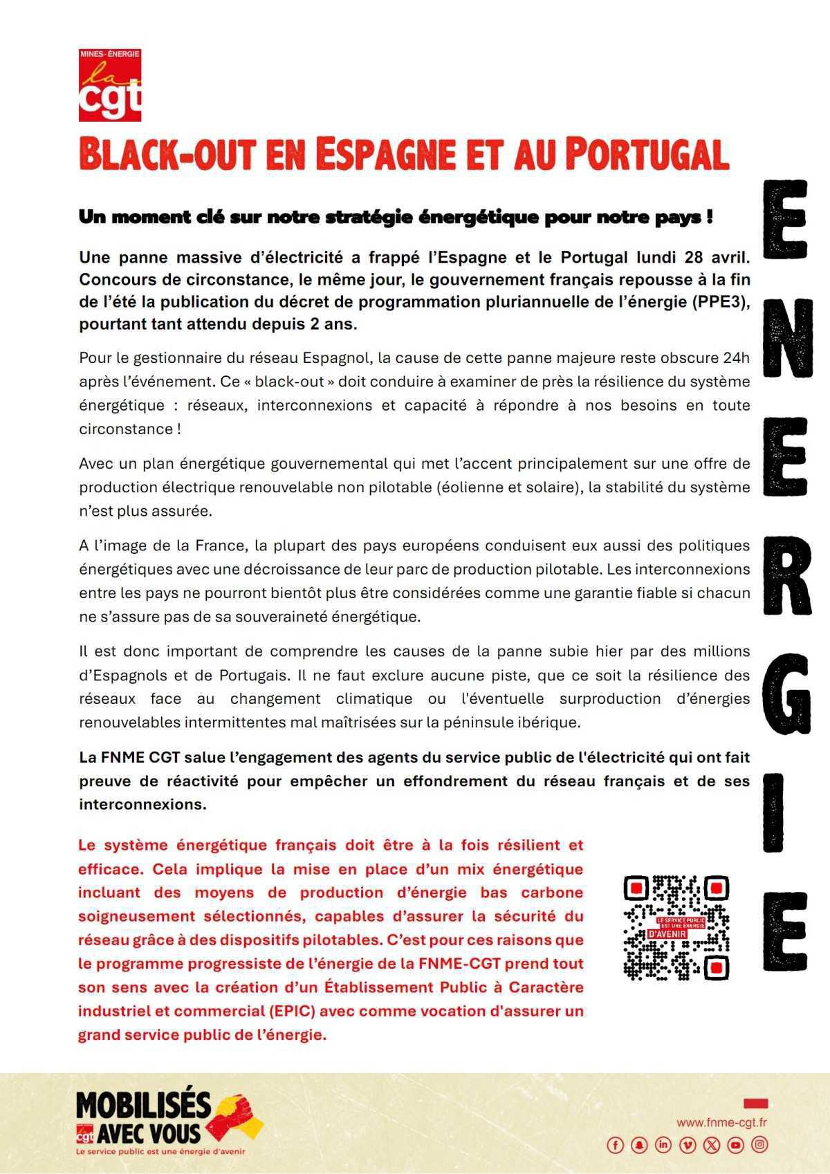 Black-Out en Ibérie