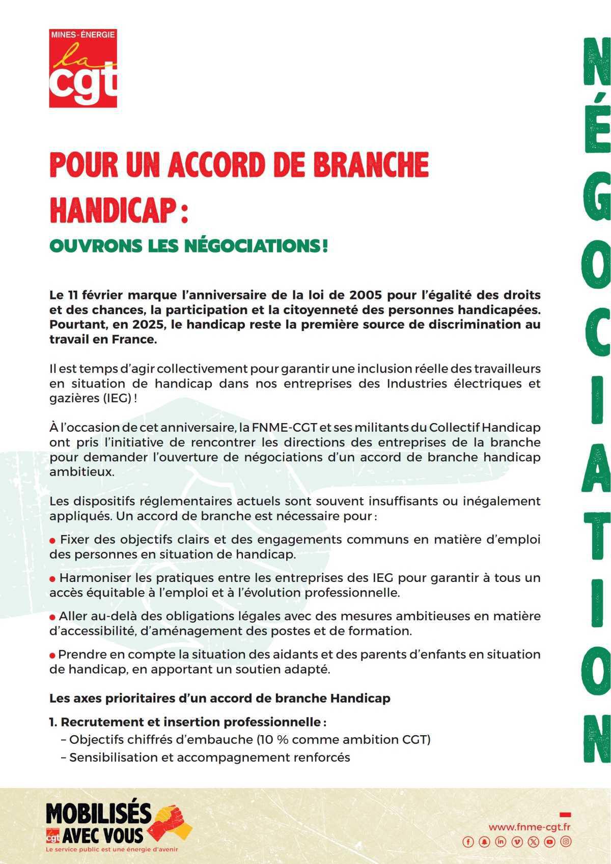 On Veut un nouvel accord Handicap !