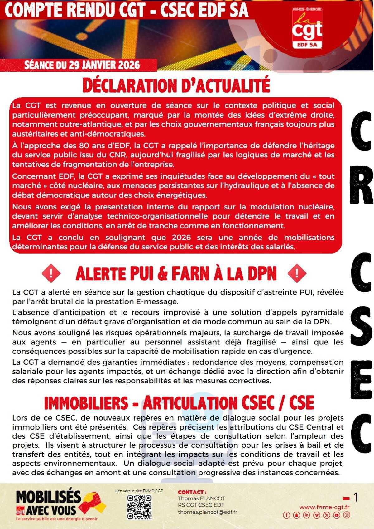 CR CGT du CSEC 29/01/2026