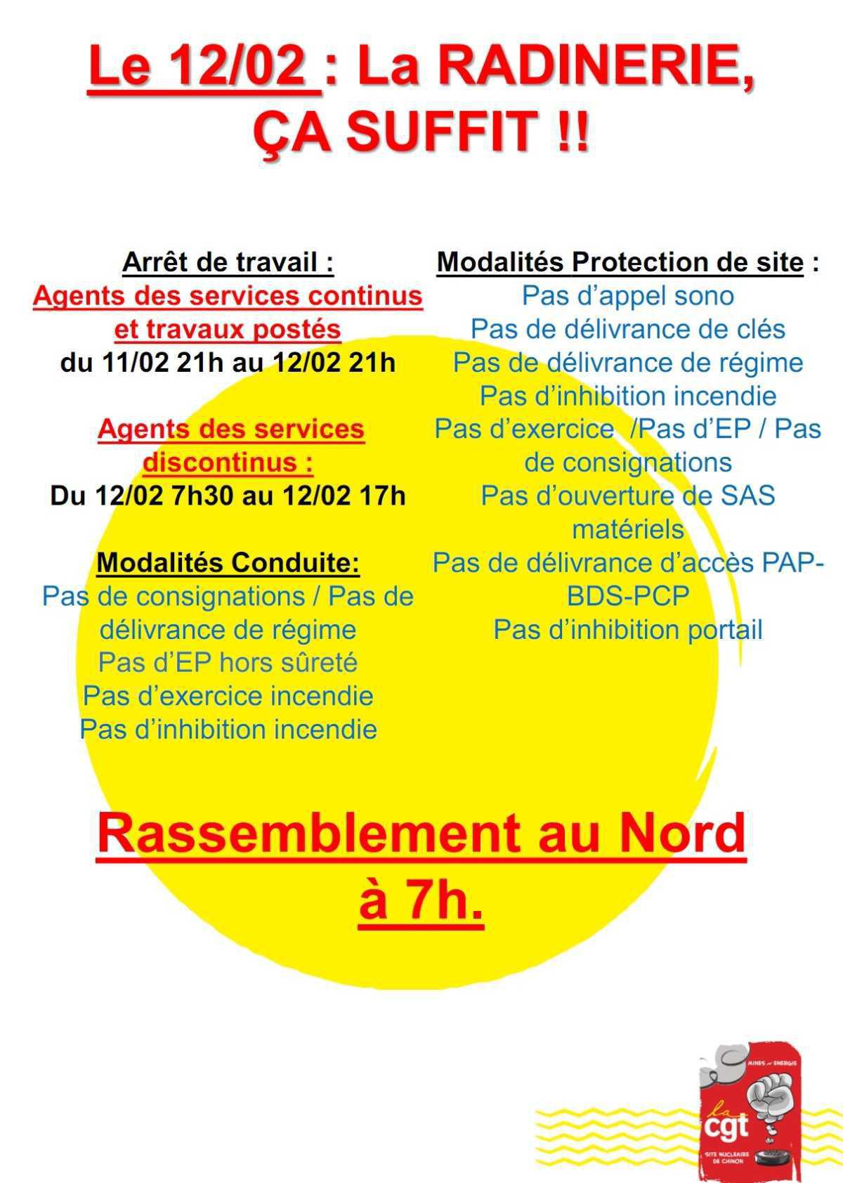 GREVE le 12 février