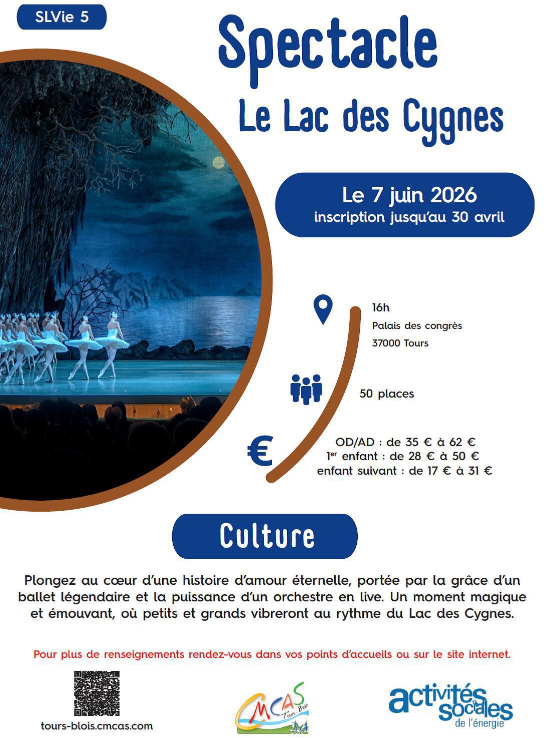 Spectacle Le lac des Cygnes