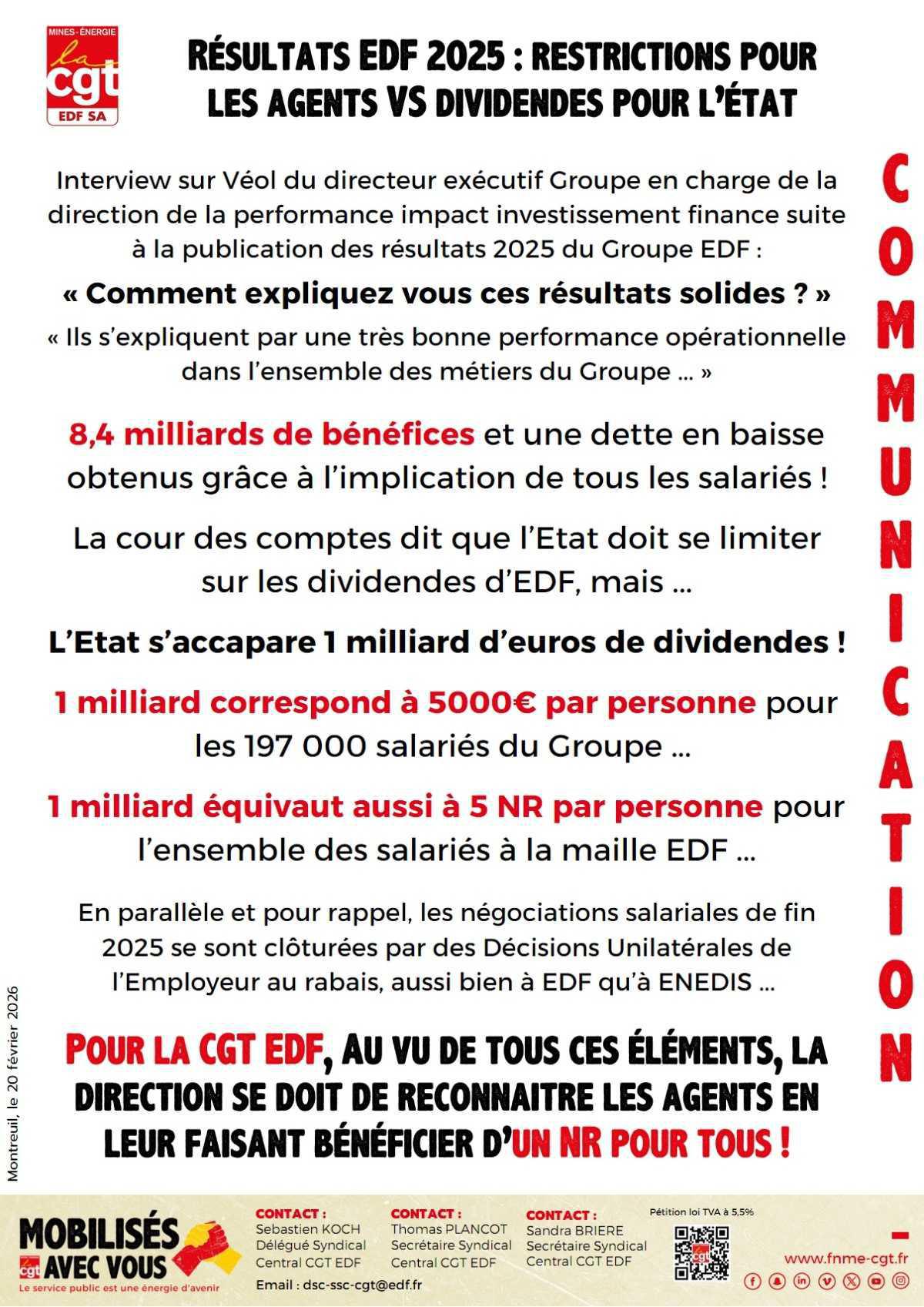 ...Des miettes pour les agents !