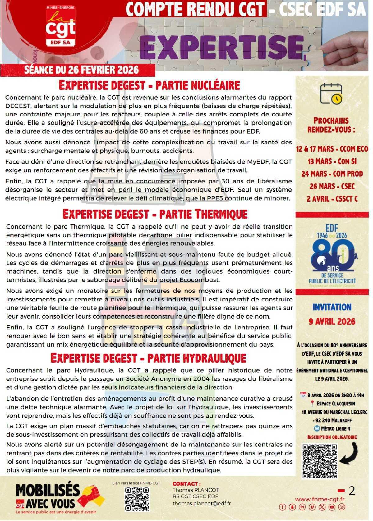 CR CGT du CSEC du 26/02