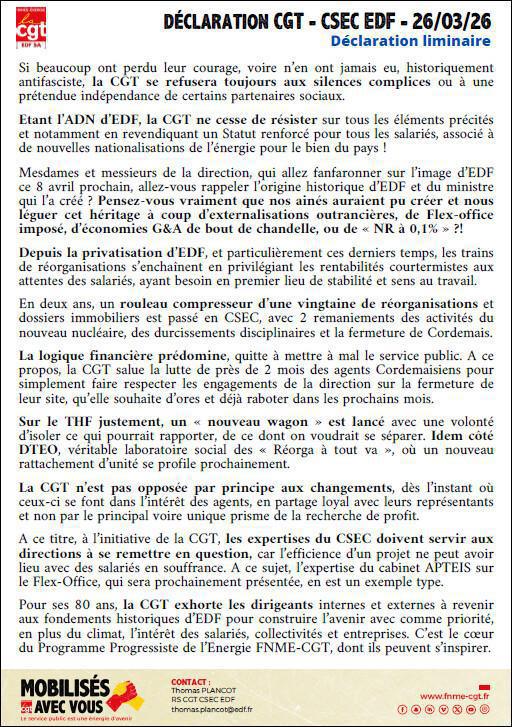 CSEC - 26/03/2026 - Déclaration 80 ans et situation éco-financière d'EDF