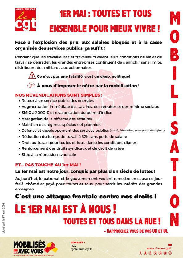 Pas touche au 1er mai !