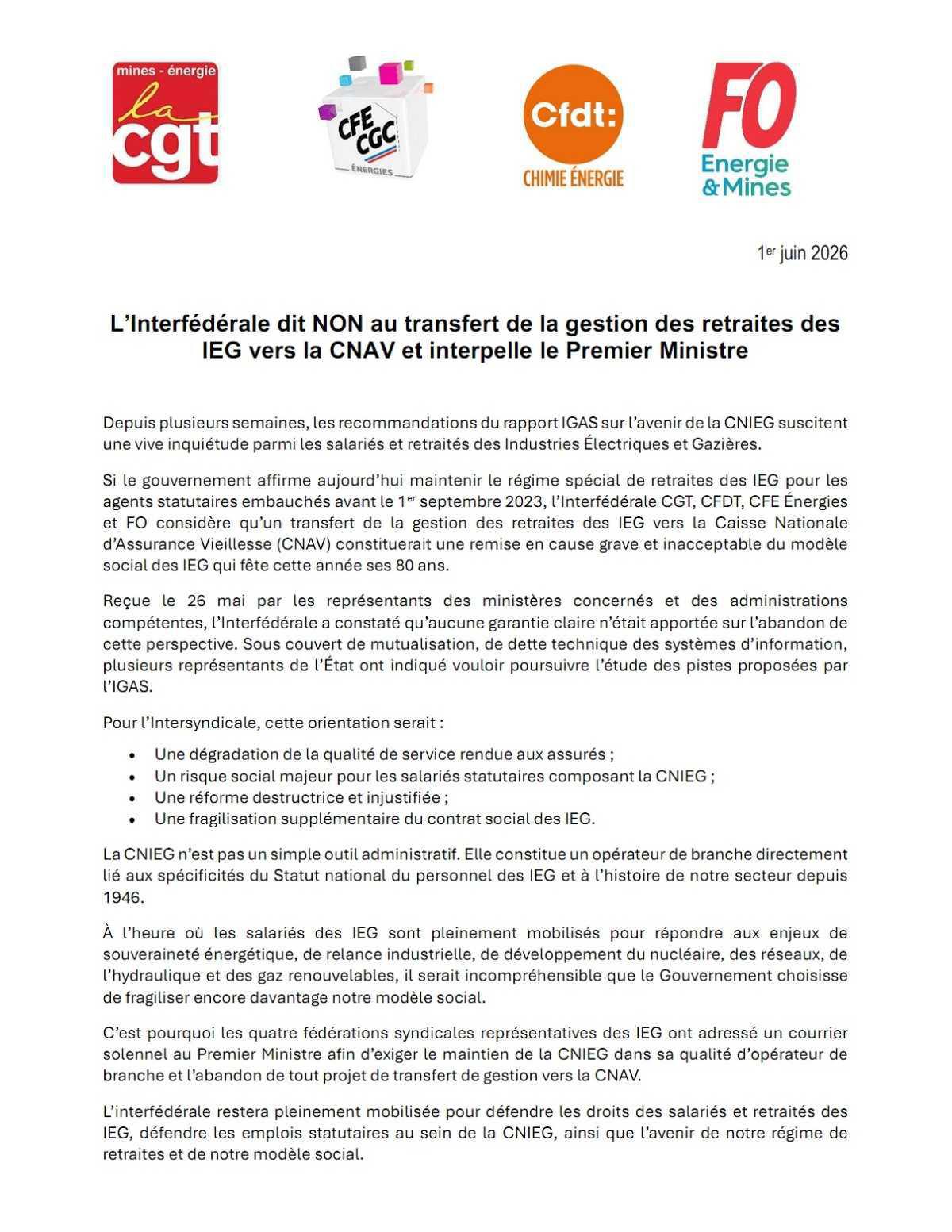 Laissez tranquille la CNIEG !