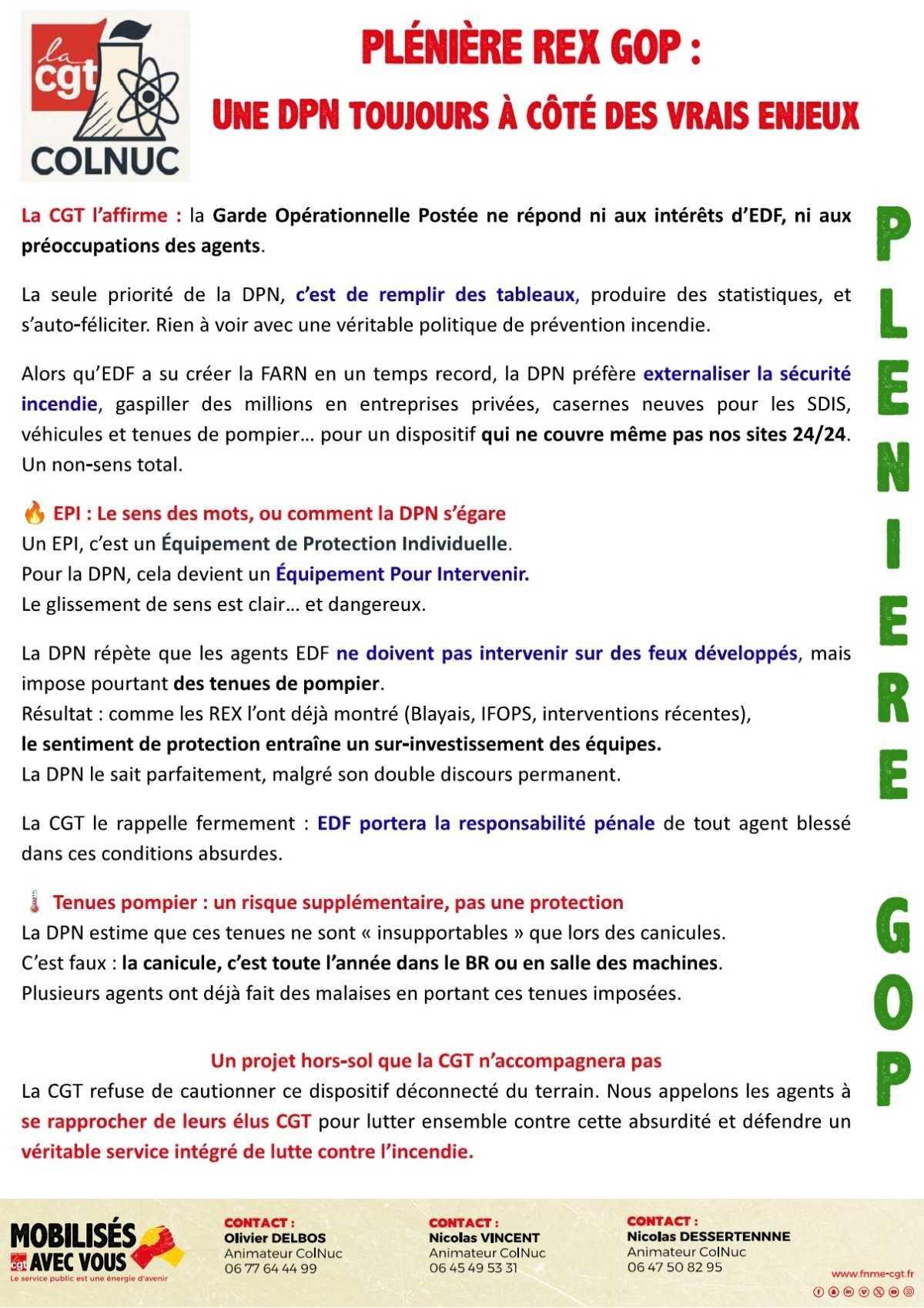 Tenue Pompier, la CGT l'avait dit !