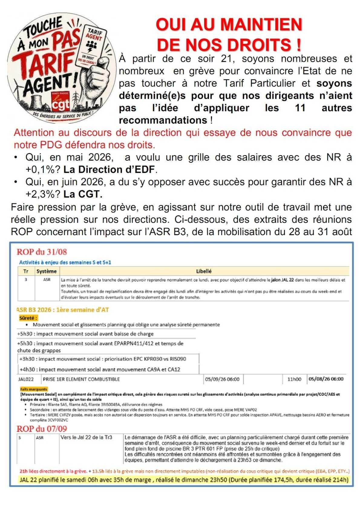 Mobilisation du 15 : dernières informations.