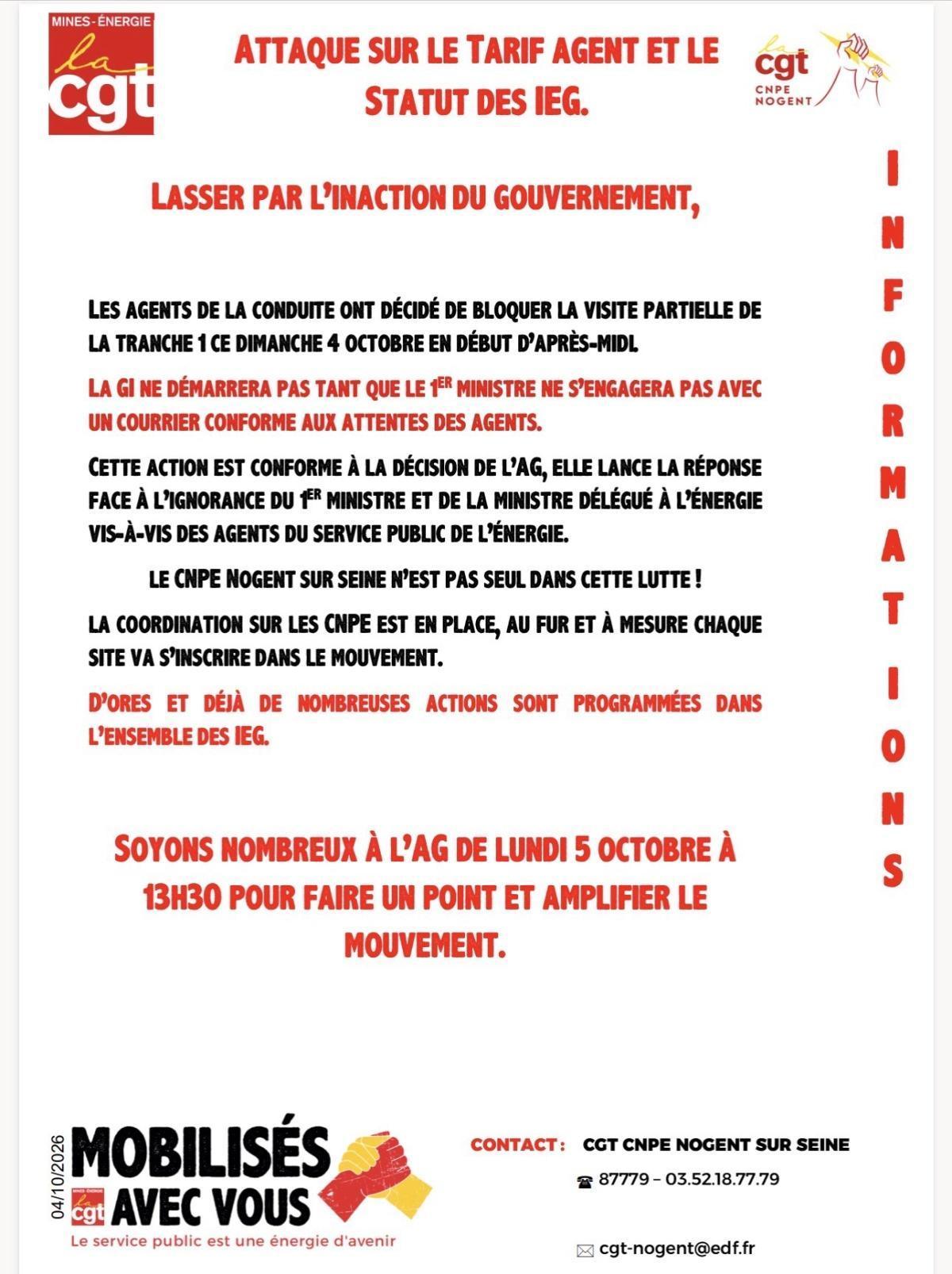 Défense de nos droits : Infos du Dimanche 4/10. Défense de nos droits : Infos du Dimanche 4/10.