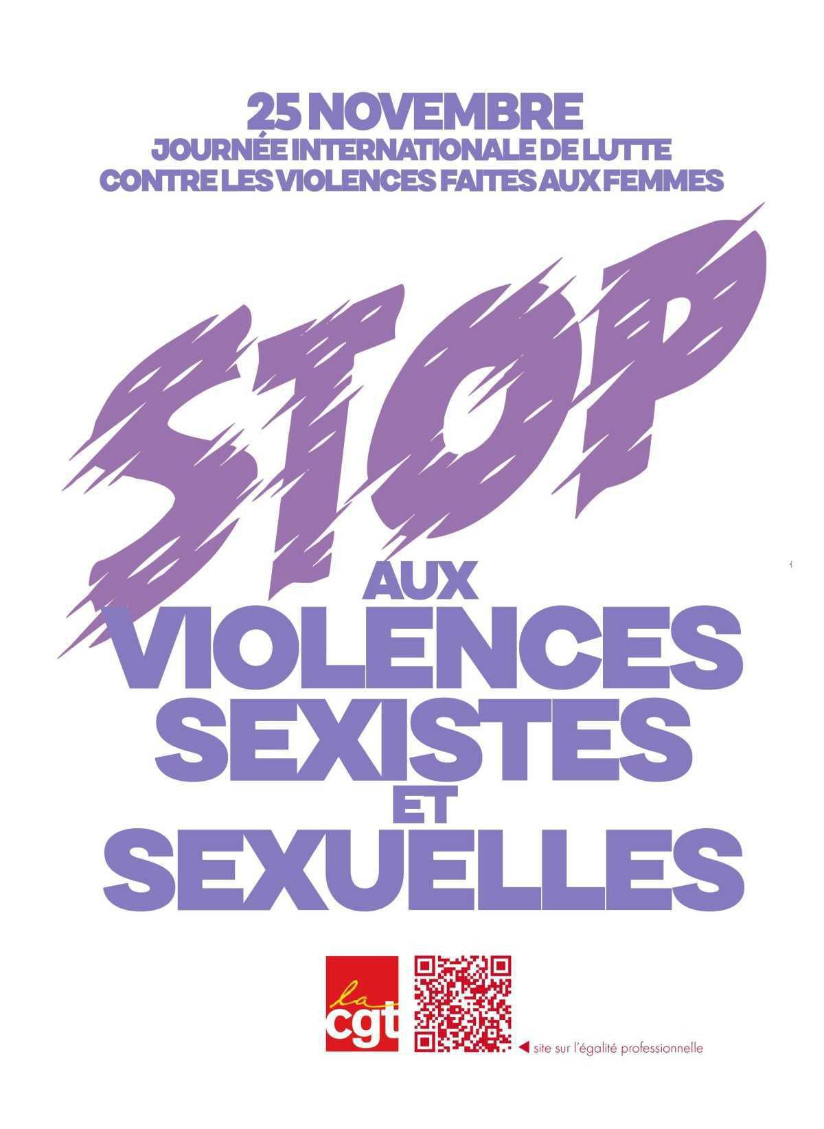 Journée internationale contre les violences faites aux femmes.