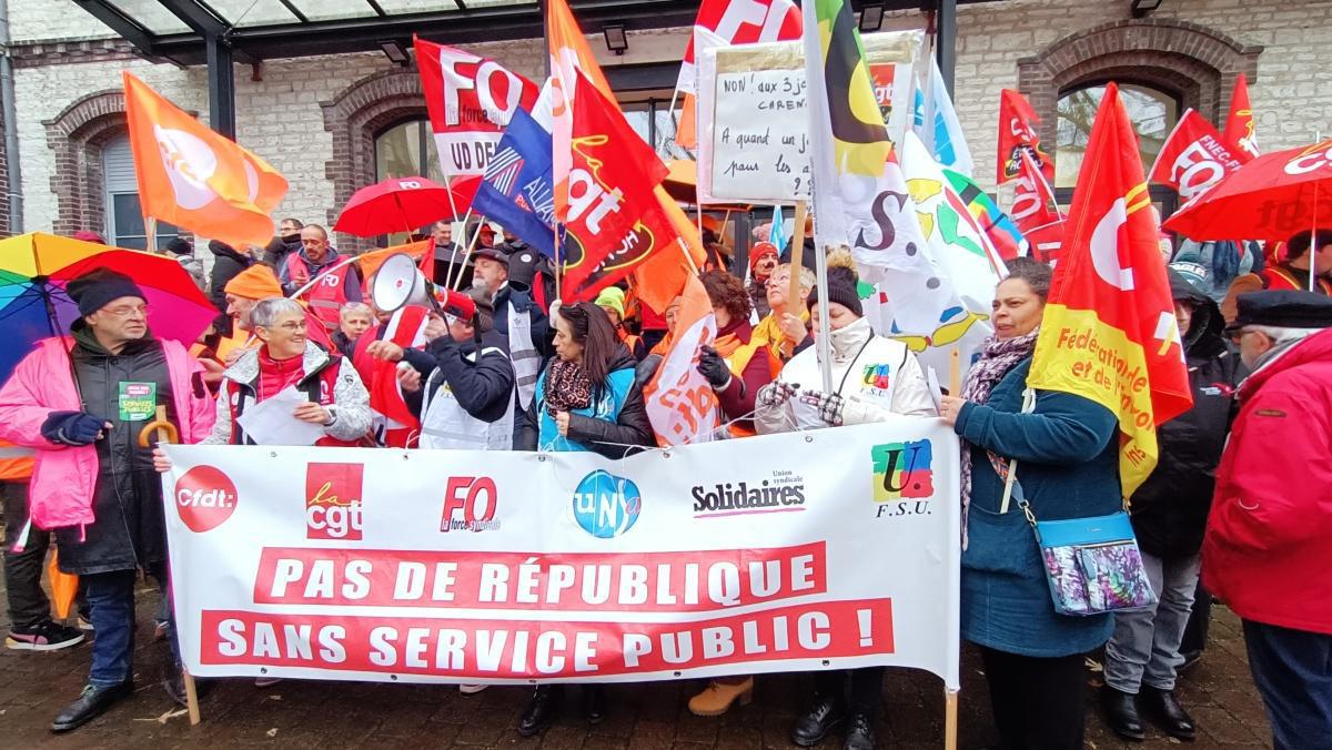Près de 600 manifestants ce jeudi 5 décembre à Troyes. 