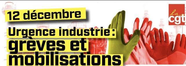 Mobilisation le 12 décembre prochain contre la casse industrielle.