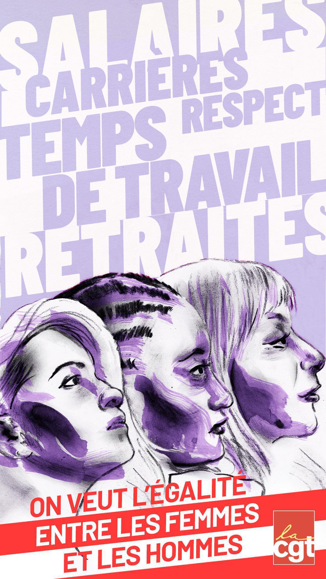 Le 8 mars : mobilisation pour l'égalité ! Le 8 mars : mobilisation pour l'égalité !