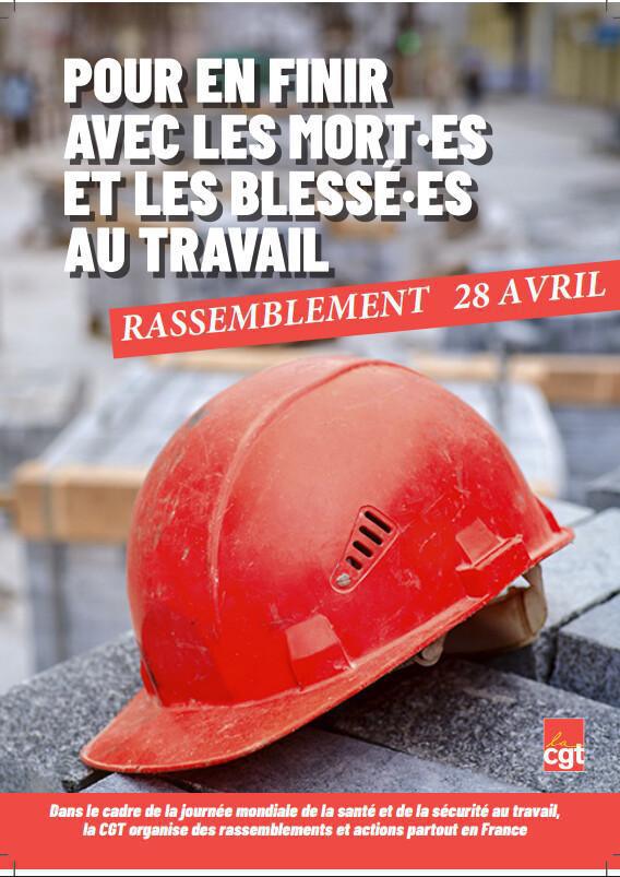 28 Avril 11h00 Rassemblement devant le MEDEF POUR EN FINIR AVEC LES MORTS AU TRAVAIL