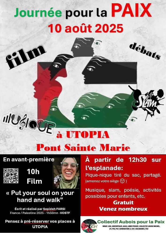 PUT YOUR SOUL ON YOUR HAND AND WALK au cinéma UTOPIA le 10 Août à 10h00