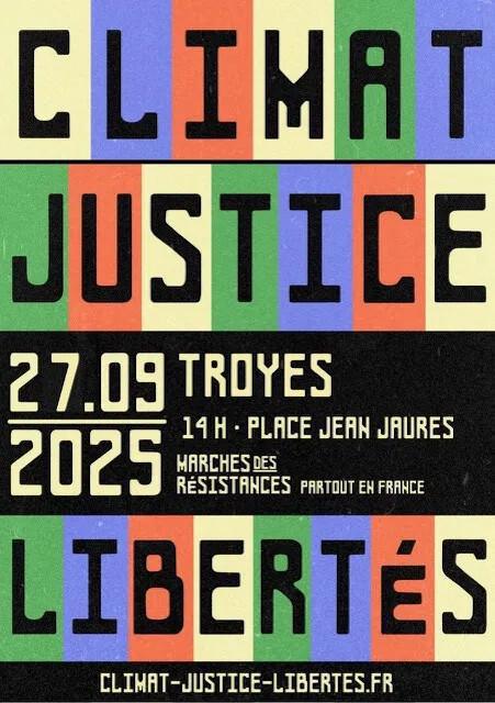 Samedi 27 septembre à Troyes Manif pour le climat Samedi 27 septembre à Troyes Manif pour le climat