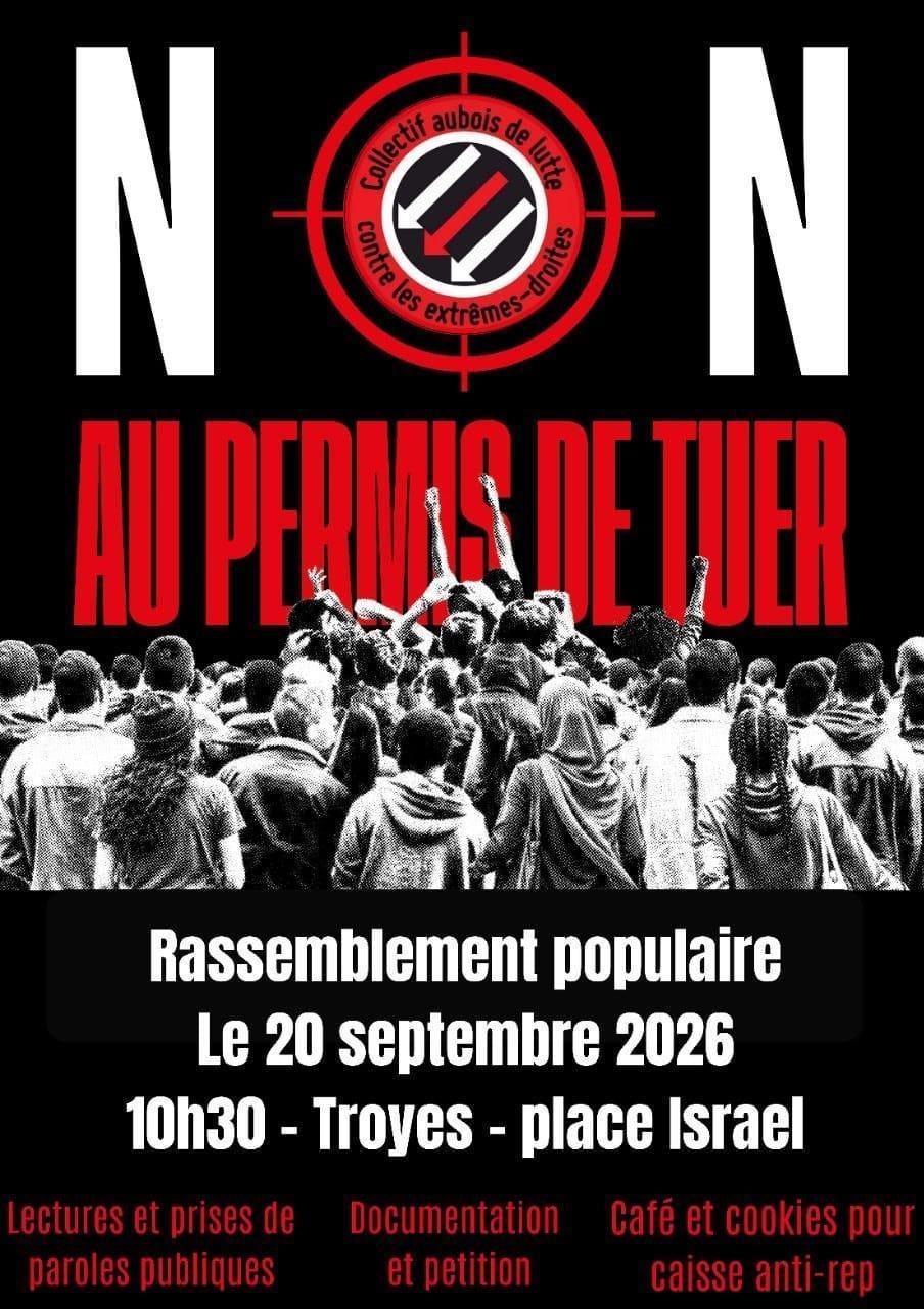 20/09/26 à 10h30 contre la loi permis de tuer