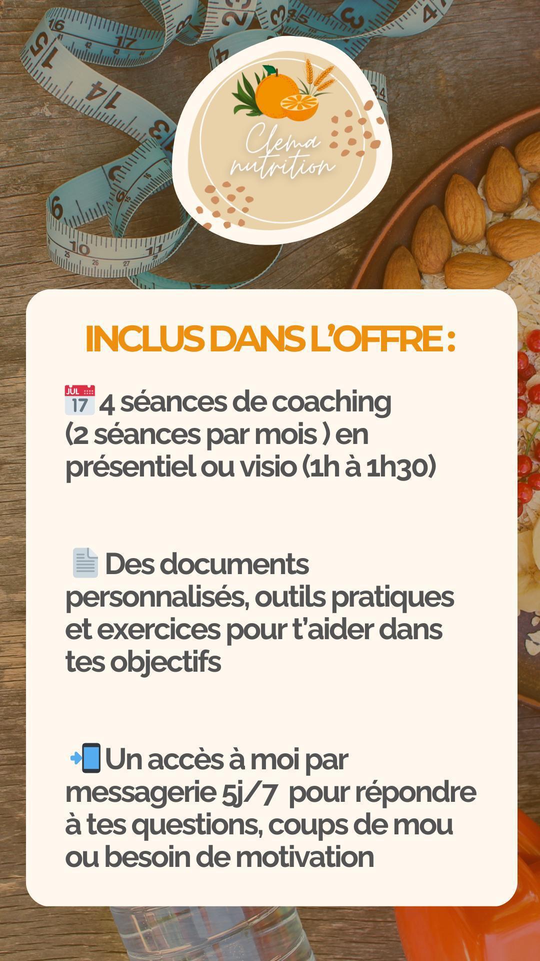 -10% sur l'accompagnement "60 jours pour te transformer" avec Clema Nutrition